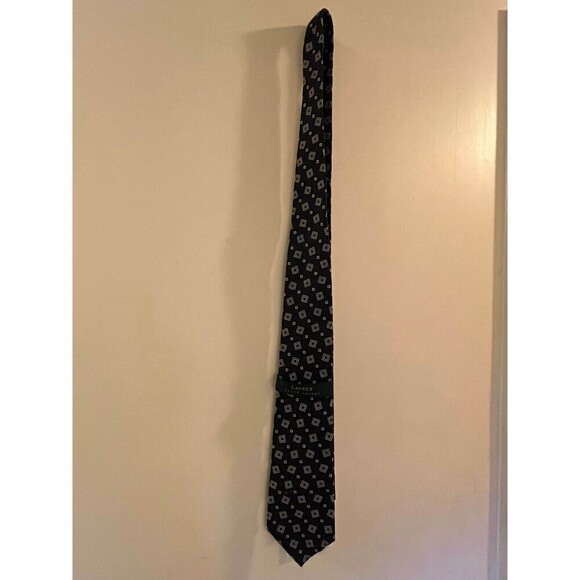 Lauren Ralph Lauren Other - Vintage Lauren Ralph Lauren Black Geometric Pattern Print Silk Necktie